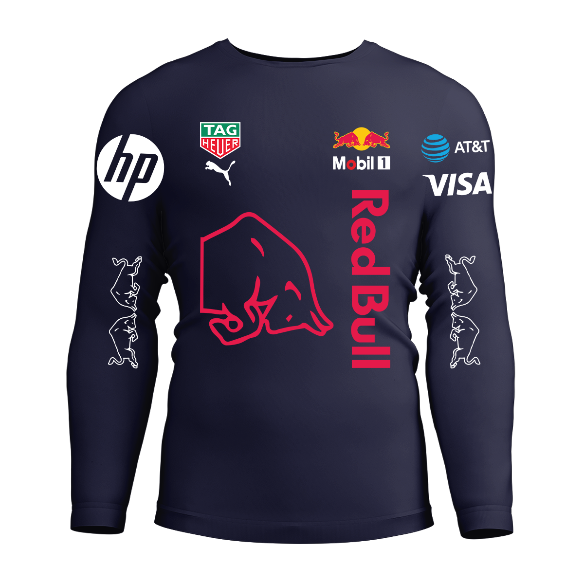 Long Sleeve Drifit Shirt: Red Bull Racing Version 2