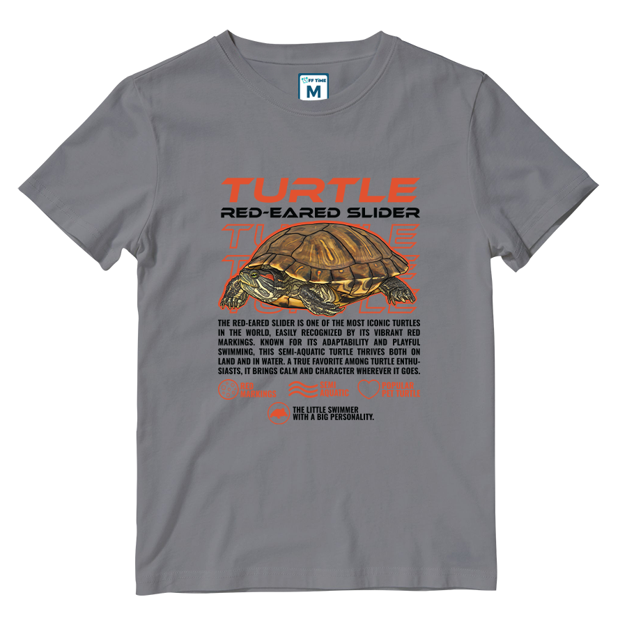 Cotton Shirt: Red Eared Slider Turtle