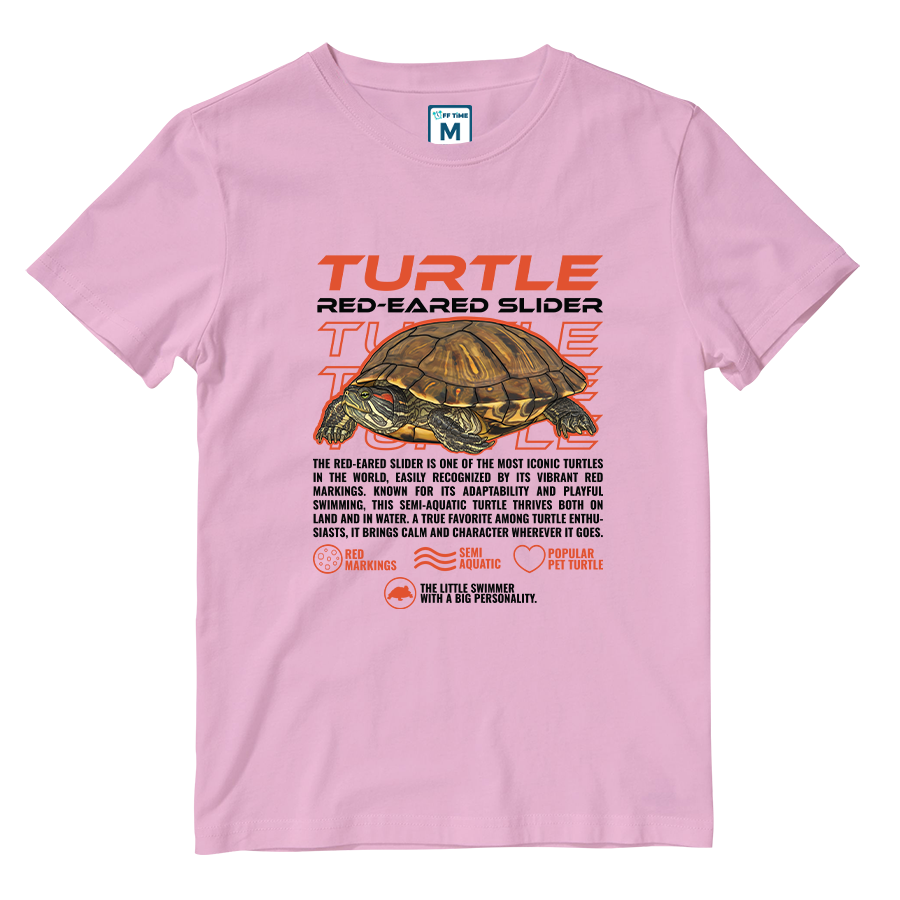 Cotton Shirt: Red Eared Slider Turtle
