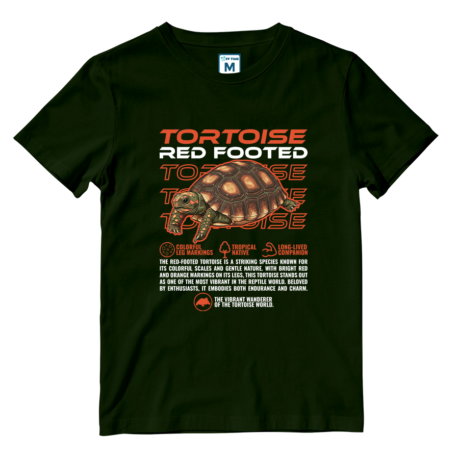 Cotton Shirt: Red Footed Tortoise