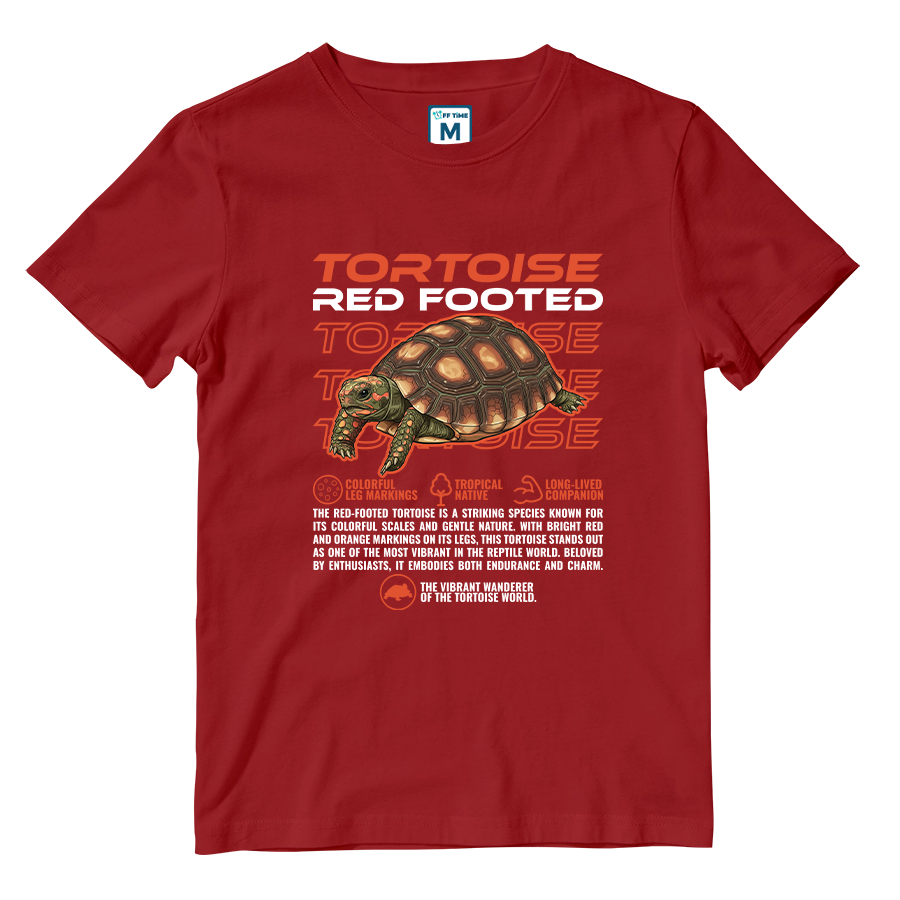 Cotton Shirt: Red Footed Tortoise