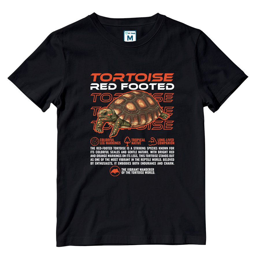 Cotton Shirt: Red Footed Tortoise