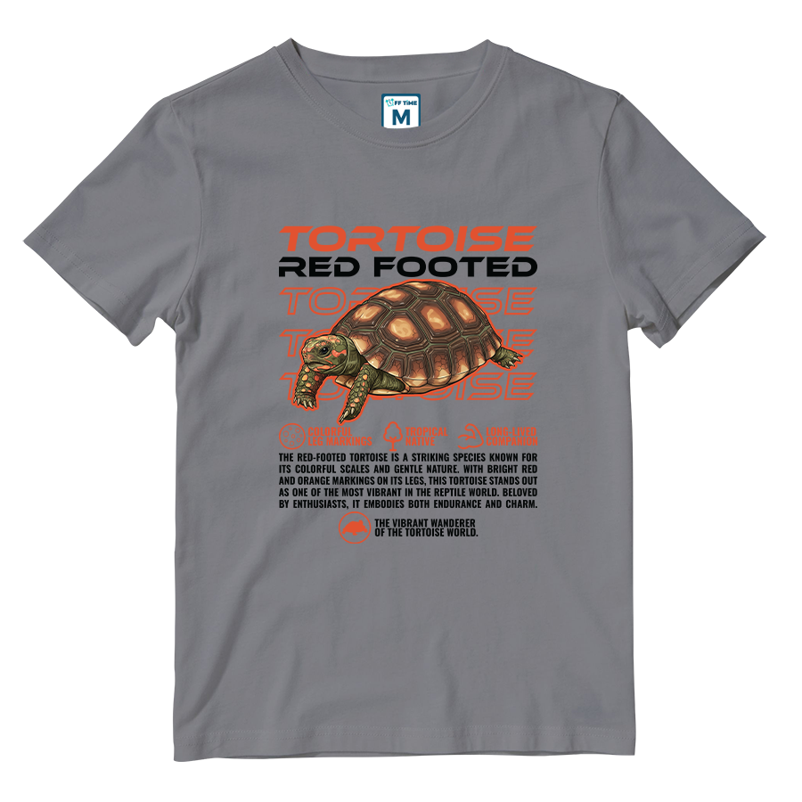Cotton Shirt: Red Footed Tortoise