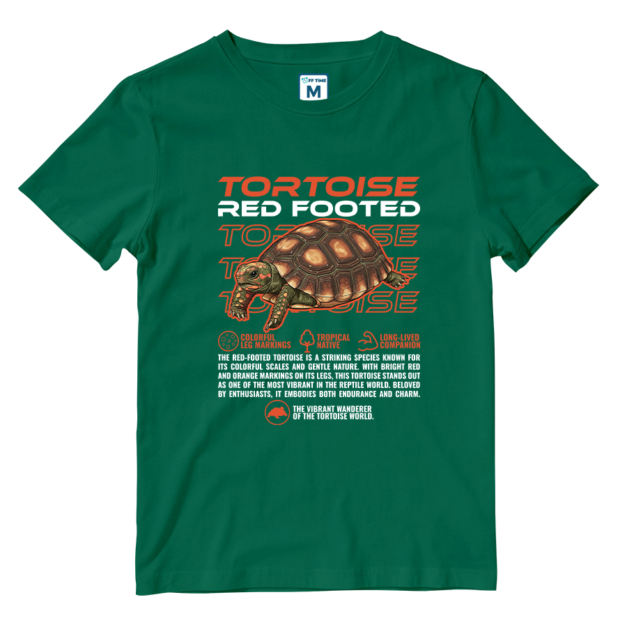 Cotton Shirt: Red Footed Tortoise