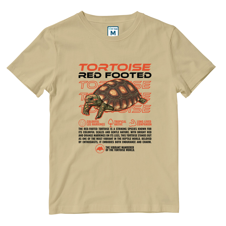 Cotton Shirt: Red Footed Tortoise