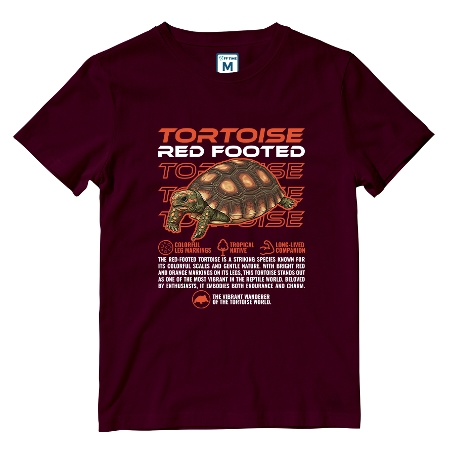 Cotton Shirt: Red Footed Tortoise