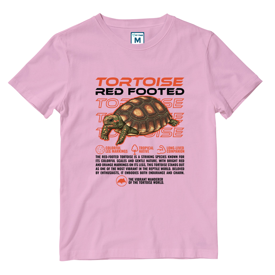 Cotton Shirt: Red Footed Tortoise