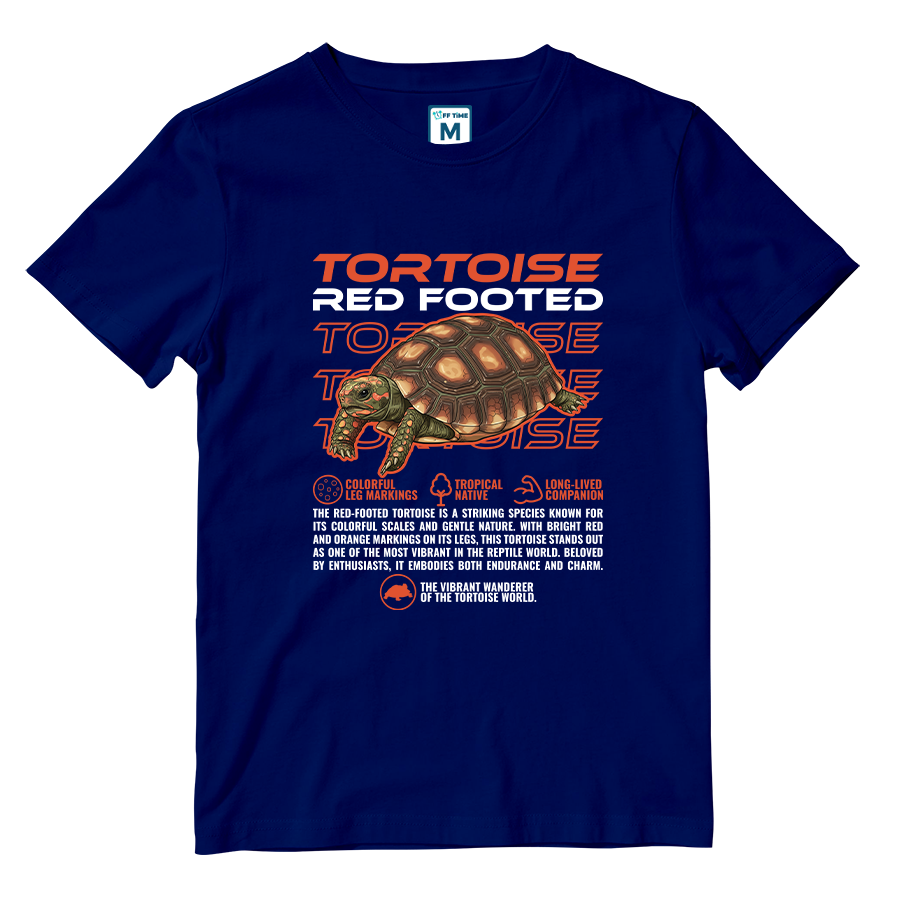 Cotton Shirt: Red Footed Tortoise