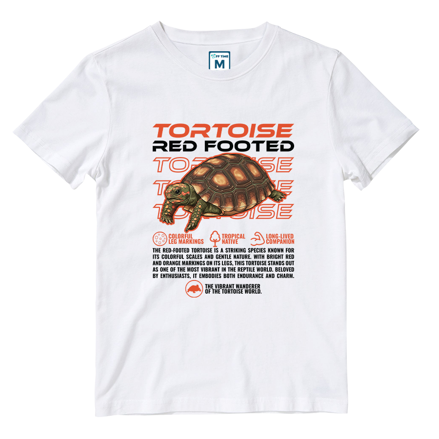 Cotton Shirt: Red Footed Tortoise
