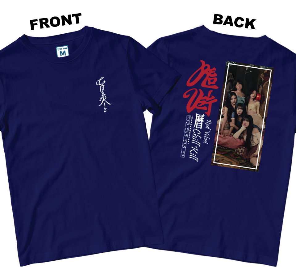 Cotton Shirt: Red Velvet Chill Kill (Front and Back)