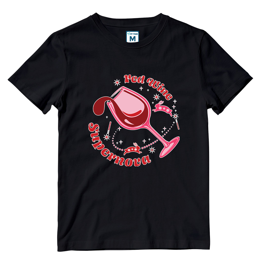 Cotton Shirt: Red Wine Supernova