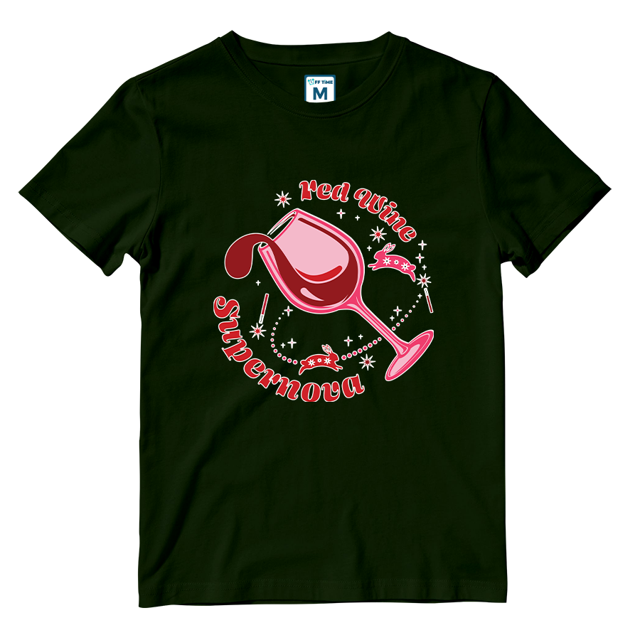 Cotton Shirt: Red Wine Supernova