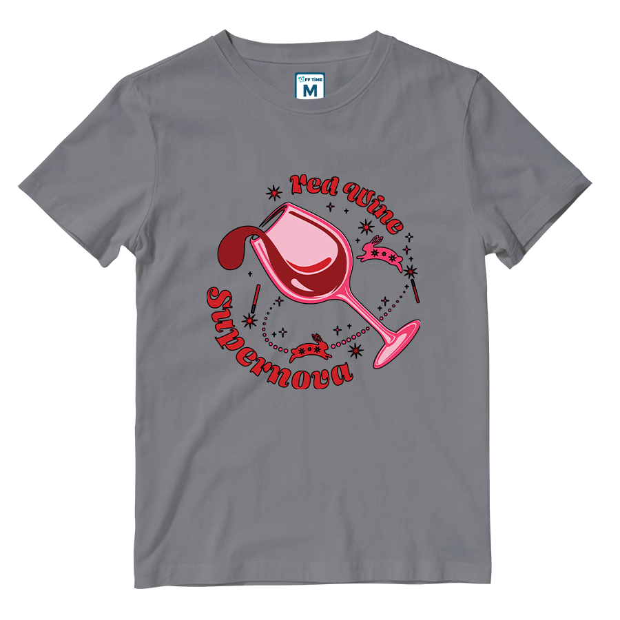 Cotton Shirt: Red Wine Supernova