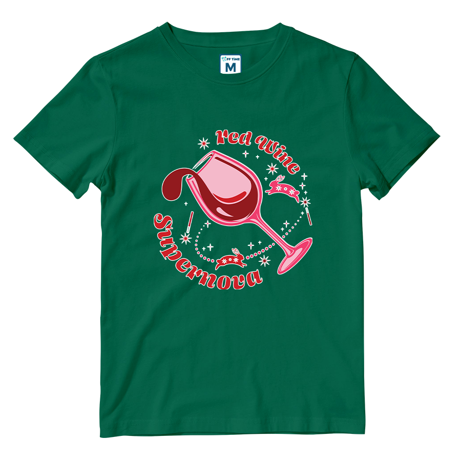 Cotton Shirt: Red Wine Supernova