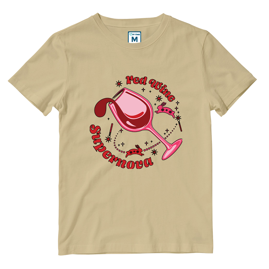 Cotton Shirt: Red Wine Supernova