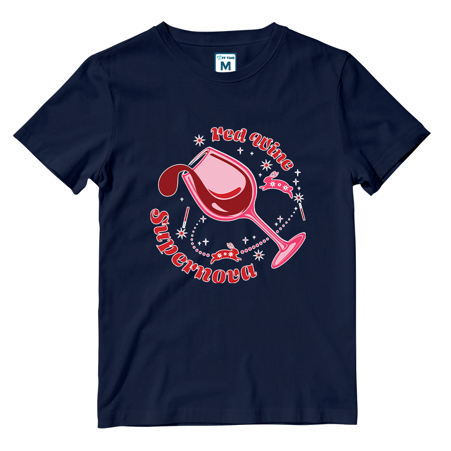 Cotton Shirt: Red Wine Supernova