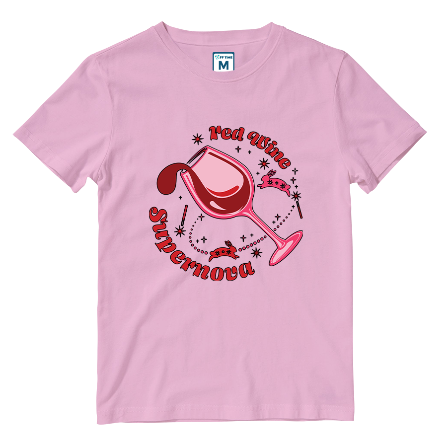 Cotton Shirt: Red Wine Supernova