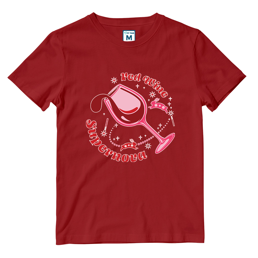 Cotton Shirt: Red Wine Supernova