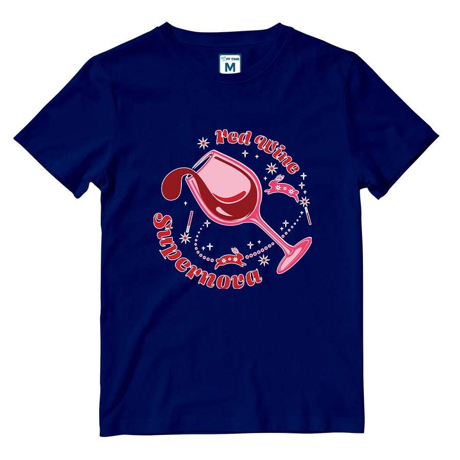 Cotton Shirt: Red Wine Supernova