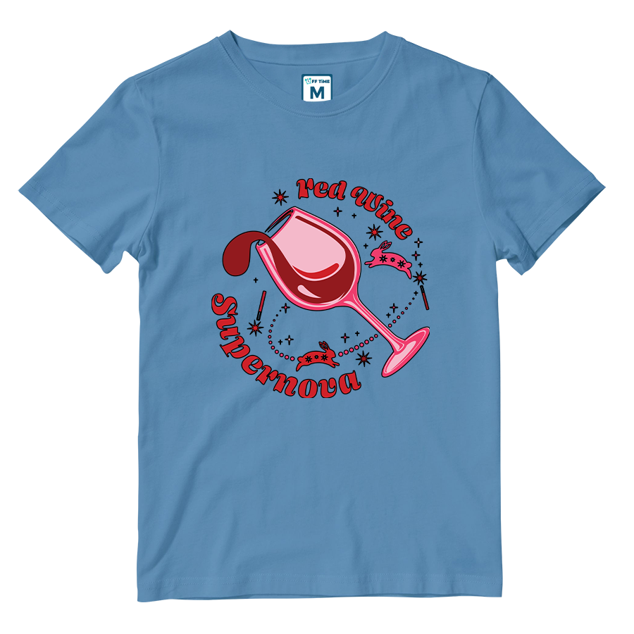 Cotton Shirt: Red Wine Supernova