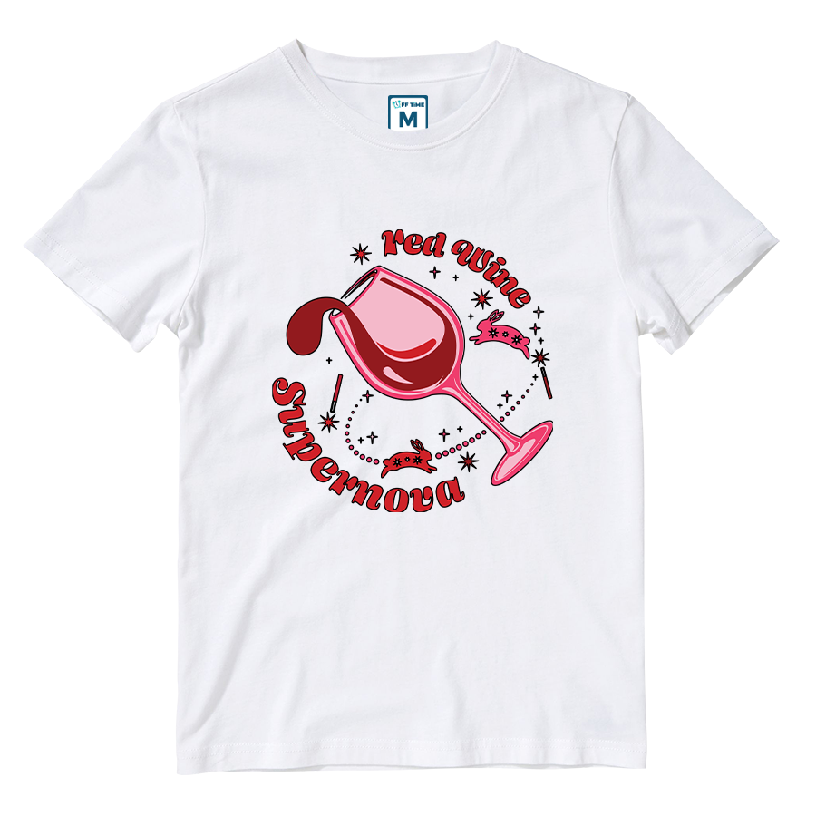 Cotton Shirt: Red Wine Supernova