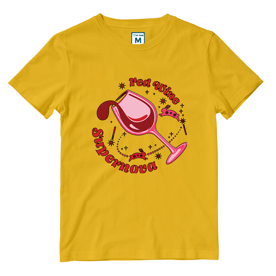 Cotton Shirt: Red Wine Supernova
