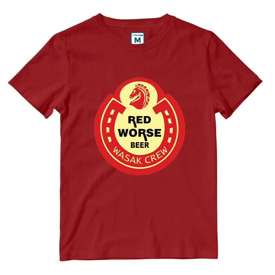 Cotton Shirt: Red Worse