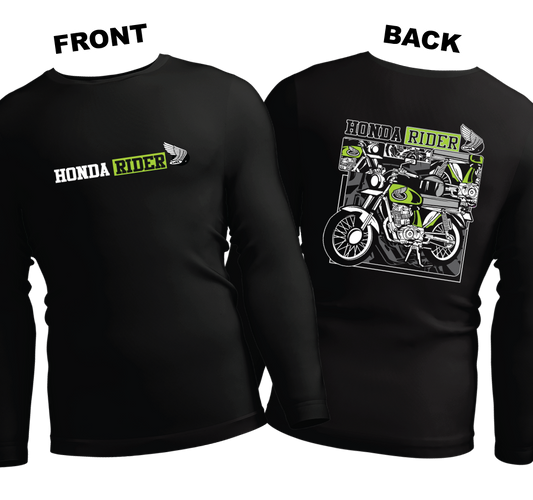 Long Sleeve Drifit Shirt: Rider (Front and Back)