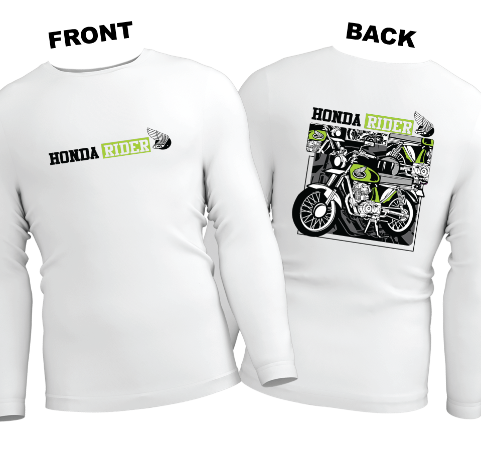 Long Sleeve Drifit Shirt: Rider (Front and Back)