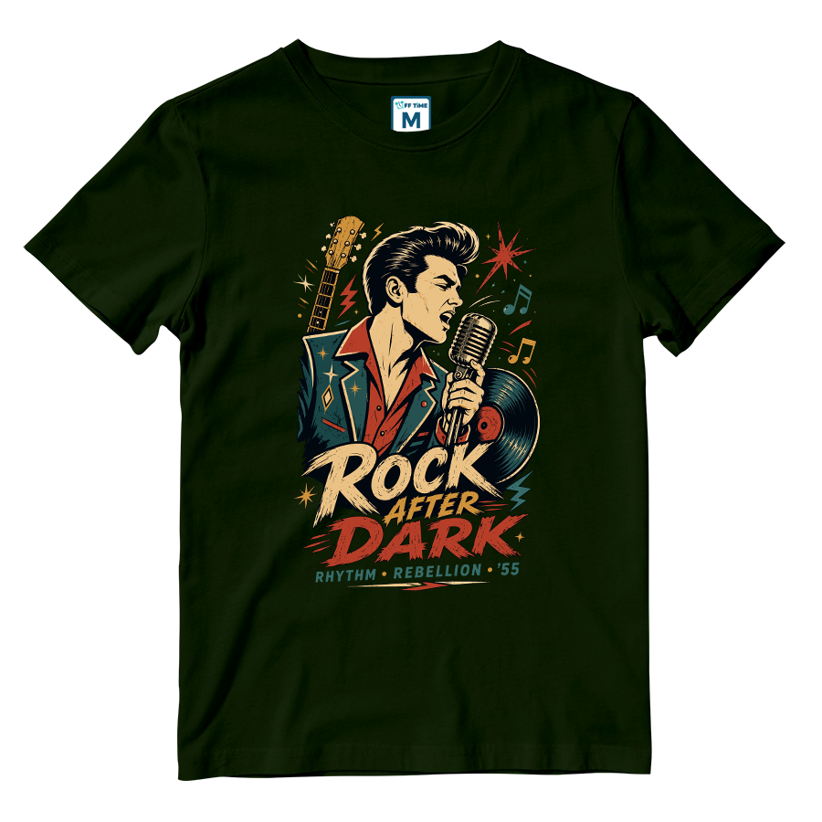 Cotton Shirt: Rock Dark