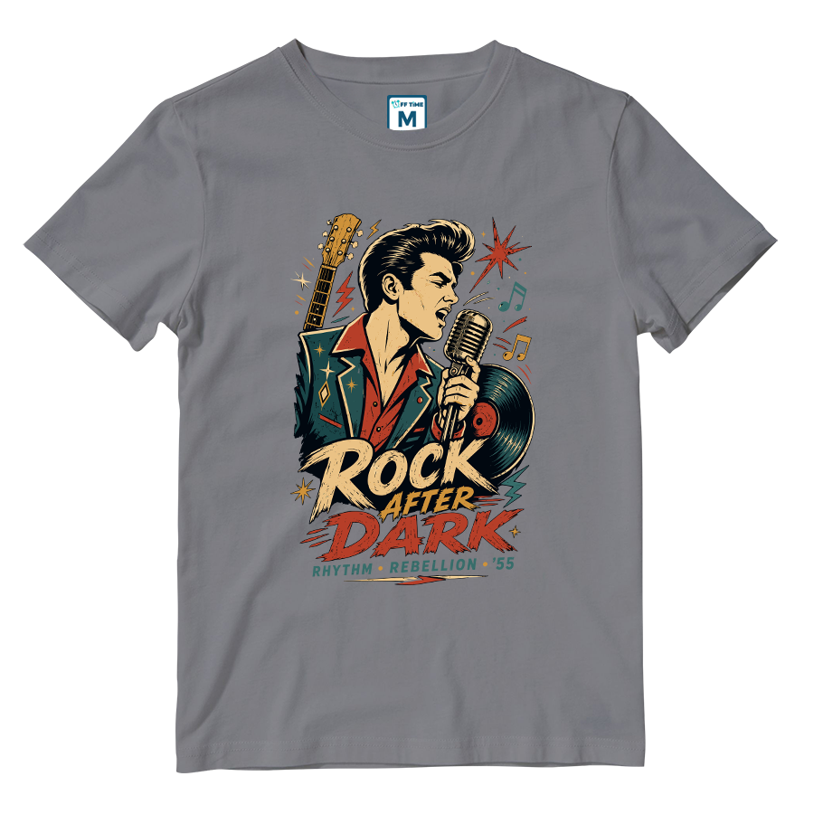 Cotton Shirt: Rock Dark