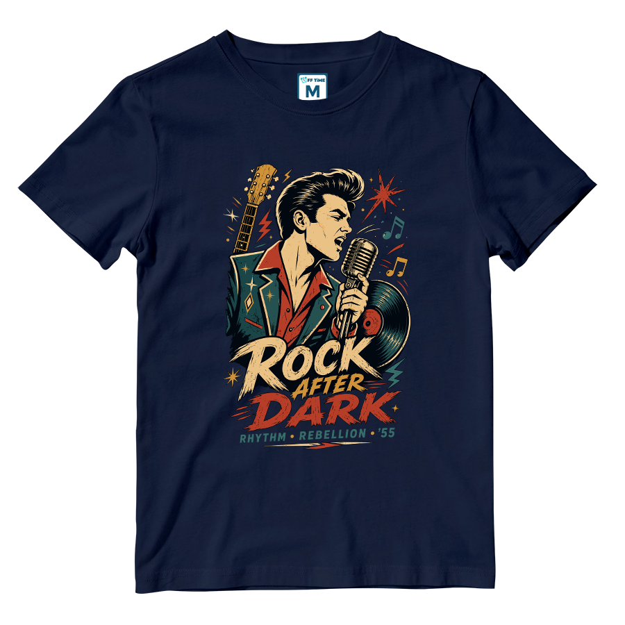 Cotton Shirt: Rock Dark