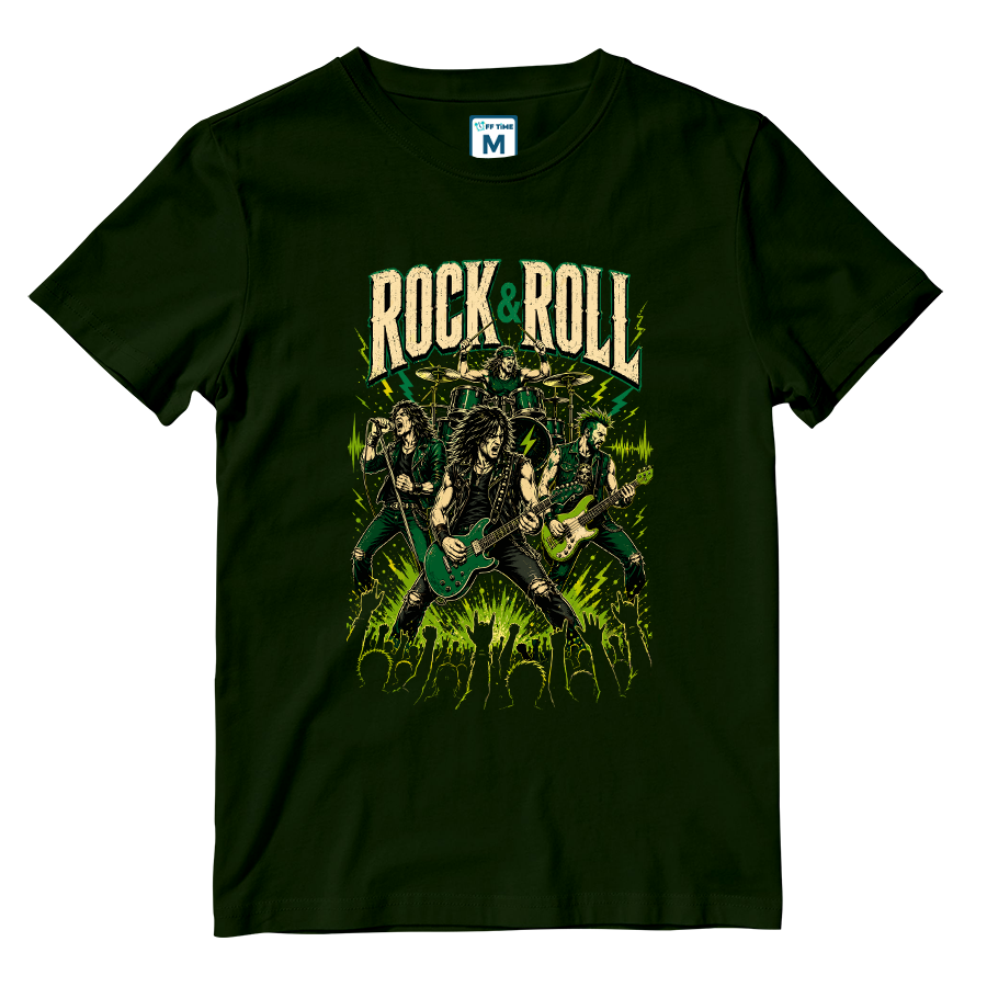 Cotton Shirt: Rock Green