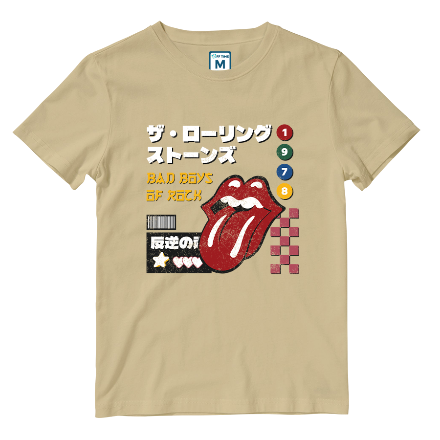 Cotton Shirt: Rolling Stones Japan Grunge