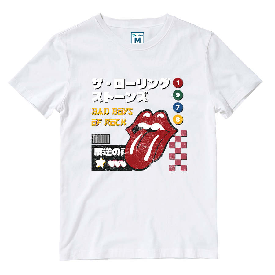 Cotton Shirt: Rolling Stones Japan Grunge