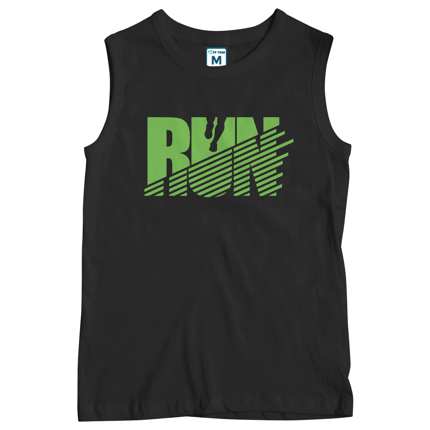 Sleeveless Drifit Shirt: Run Lines