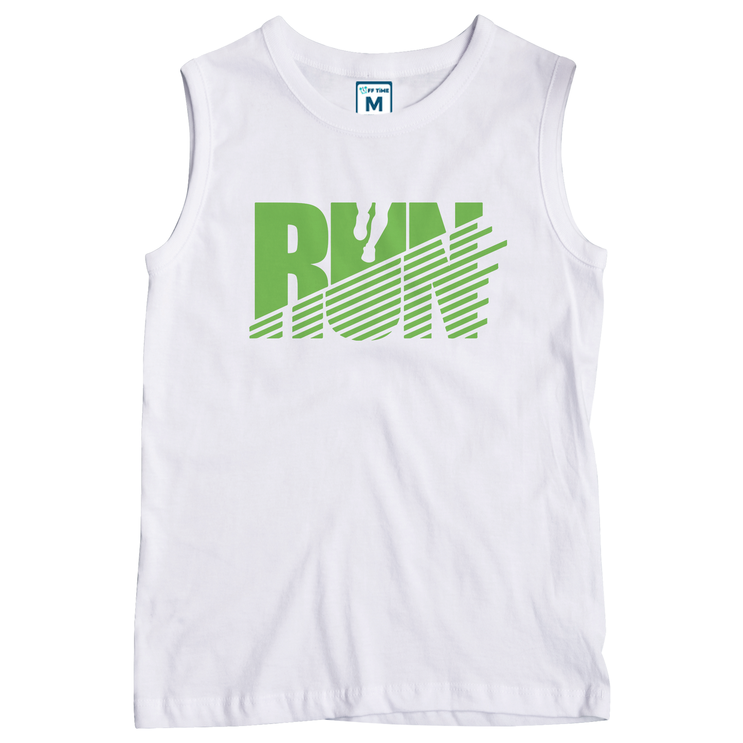 Sleeveless Drifit Shirt: Run Lines