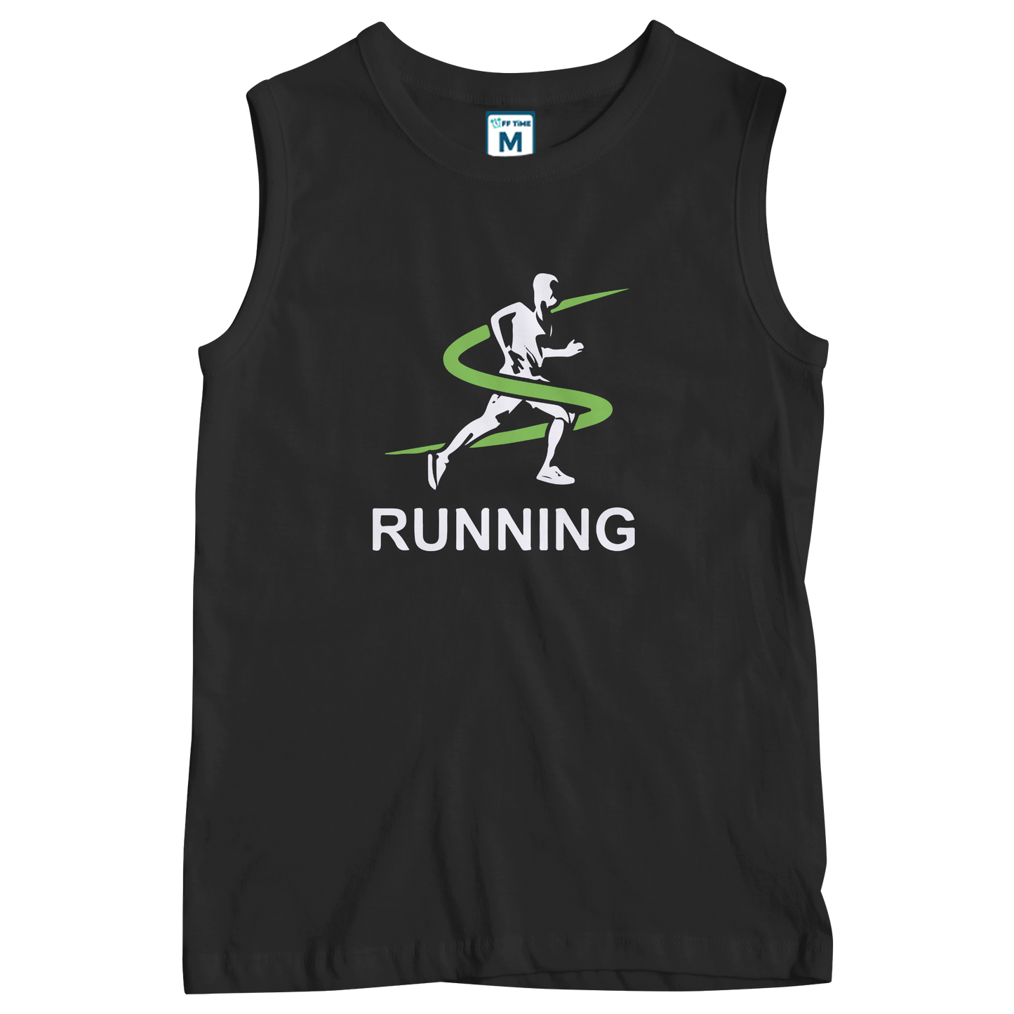 Sleeveless Drifit Shirt: Run Swirl