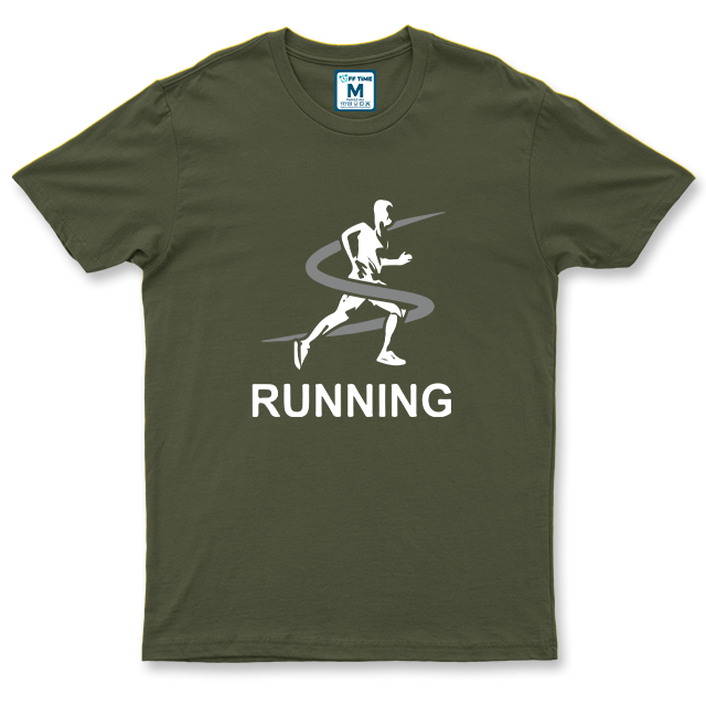 Drifit Shirt: Running Swirl