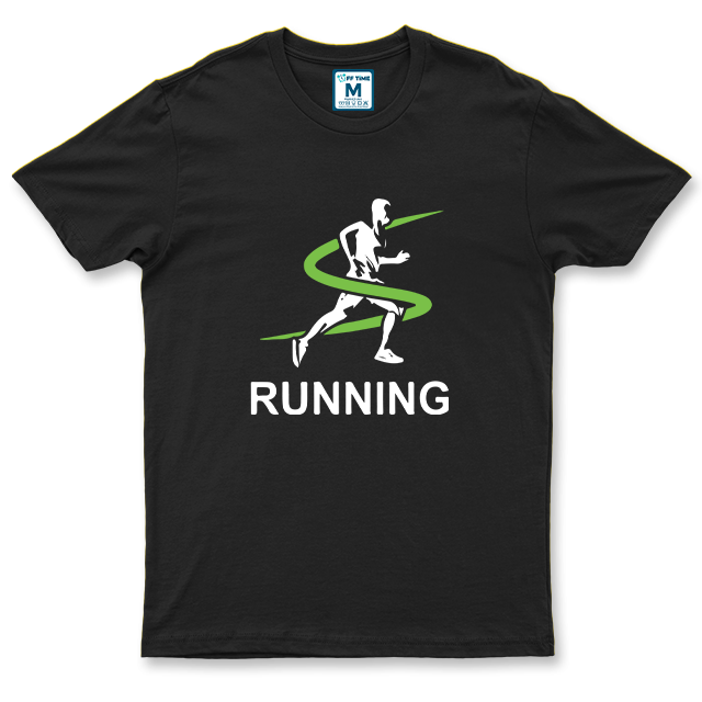Drifit Shirt: Running Swirl