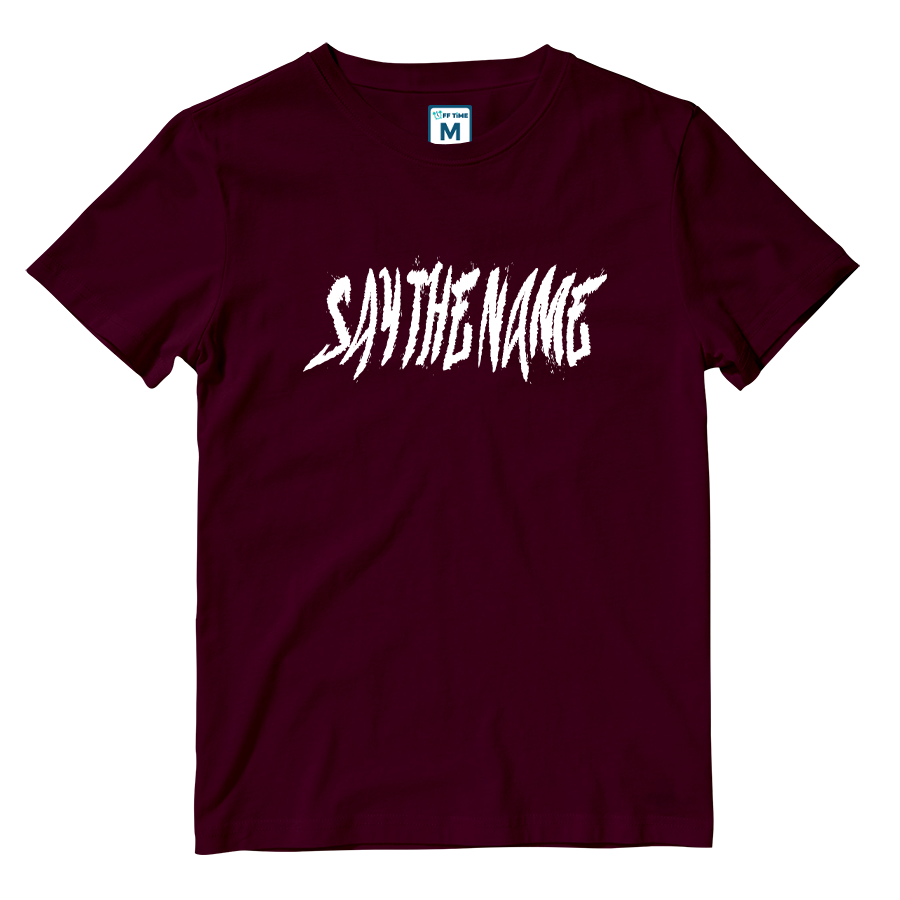 Cotton Shirt: Say The Name Grunge
