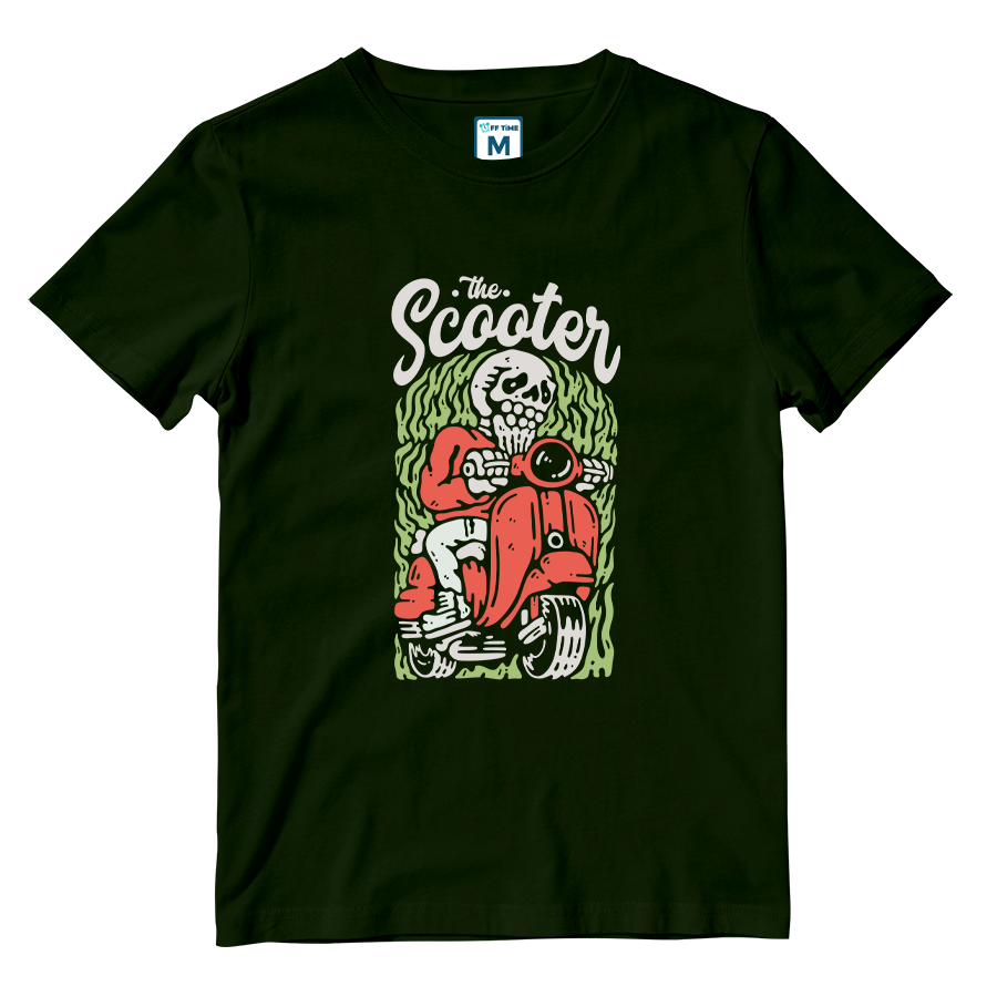 Cotton Shirt: Scooter Bones