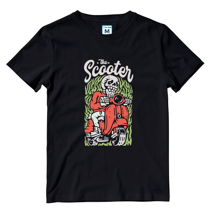 Cotton Shirt: Scooter Bones