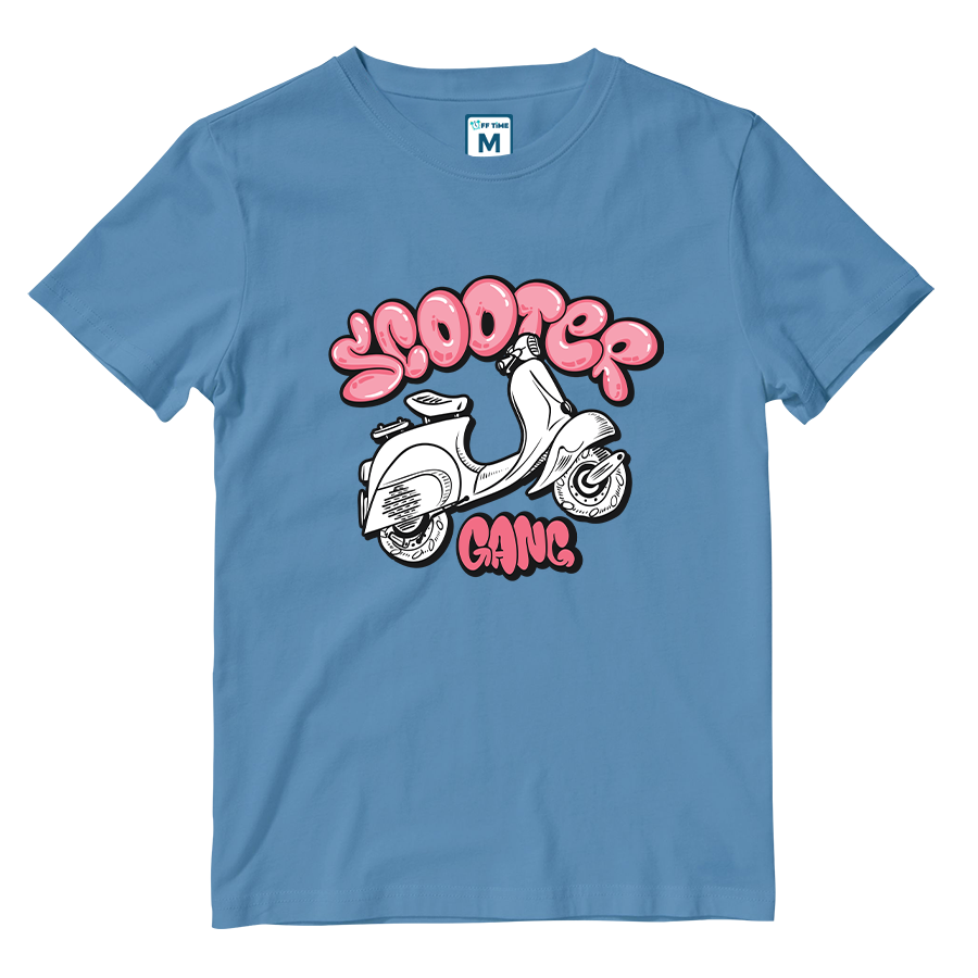 Cotton Shirt: Scooter Gang