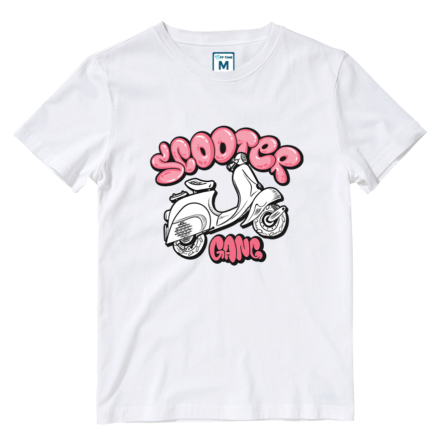 Cotton Shirt: Scooter Gang