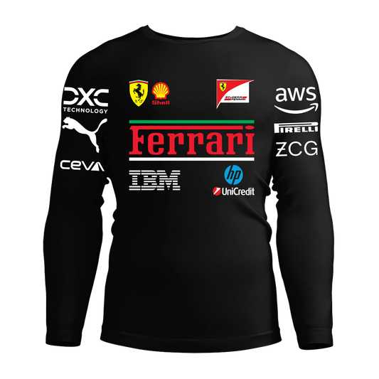 Long Sleeve Drifit Shirt: Scuderia Ferrari