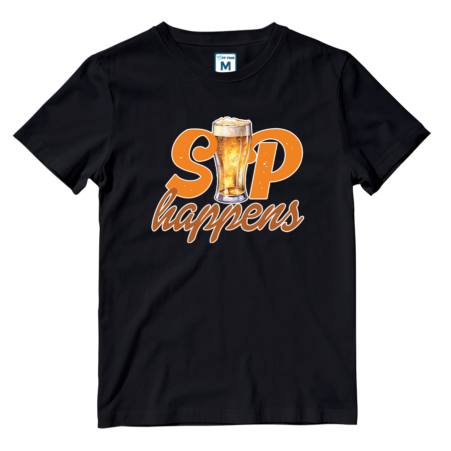 Cotton Shirt: Sip Happens
