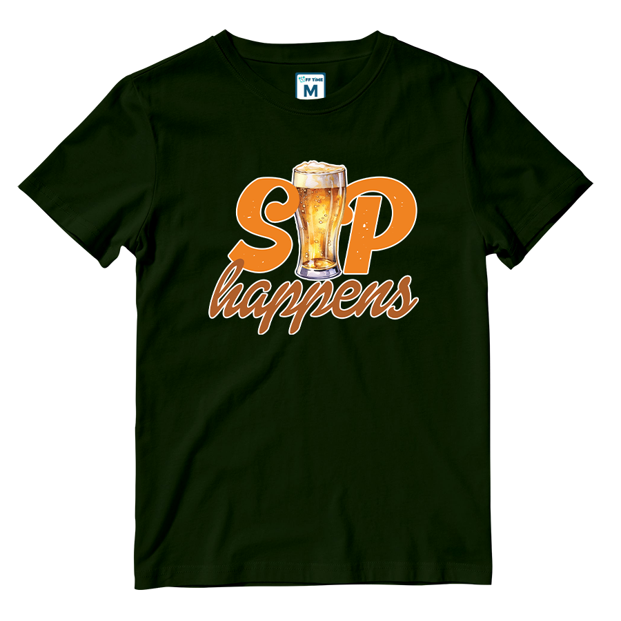 Cotton Shirt: Sip Happens