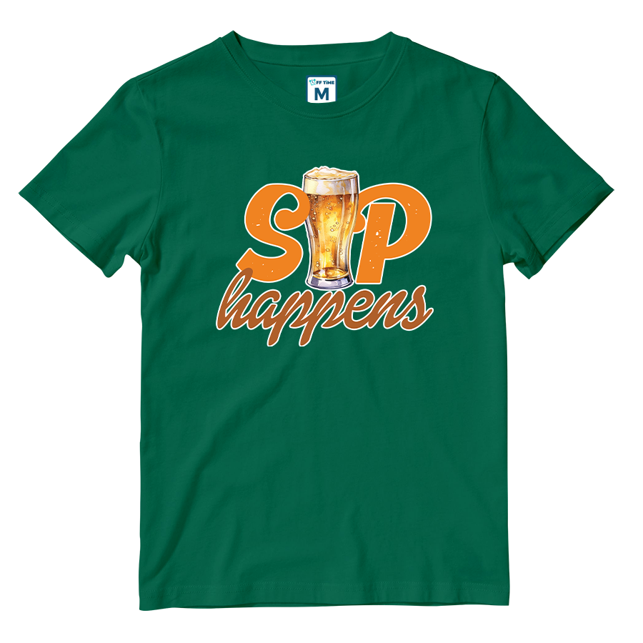 Cotton Shirt: Sip Happens
