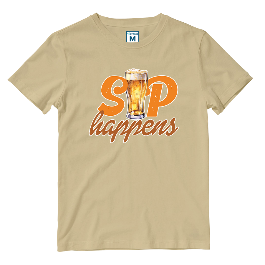 Cotton Shirt: Sip Happens